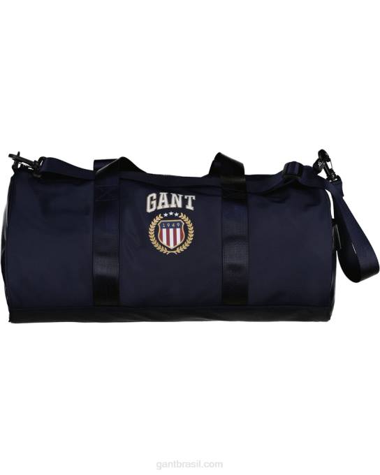 bolsa de ginástica escudo retrô N424C460 noite azul GANT homens