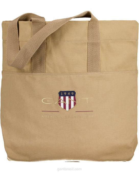 bolsa escudo de arquivo N424C461 caqui escuro GANT homens