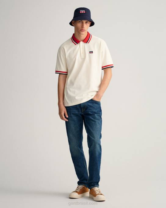 chapéu de balde de poliéster N424C476 noite azul GANT homens