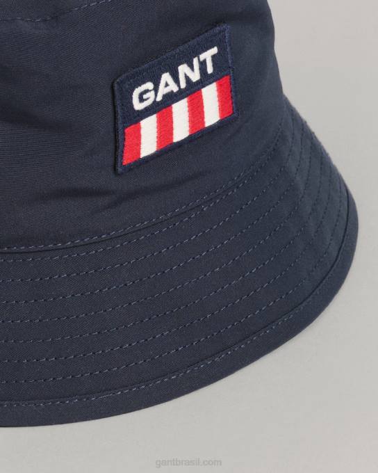 chapéu de balde de poliéster N424C476 noite azul GANT homens