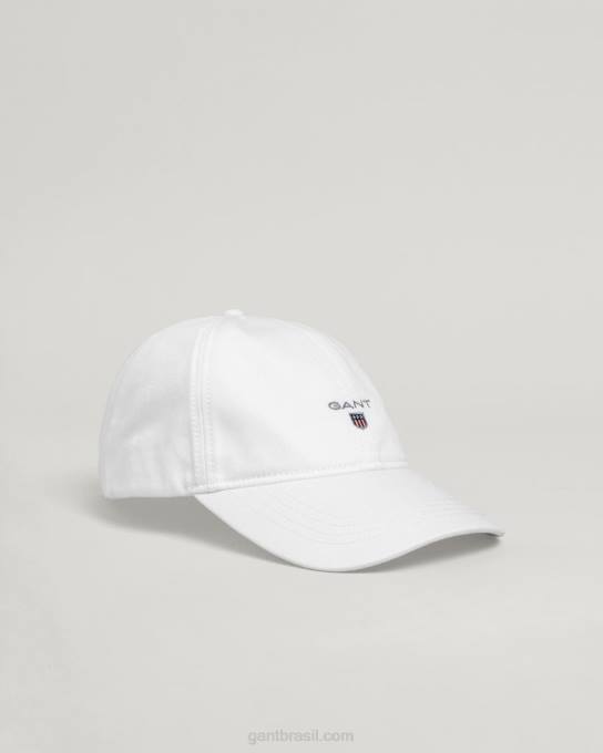 gorro de sarja de algodão N424C492 branco GANT homens