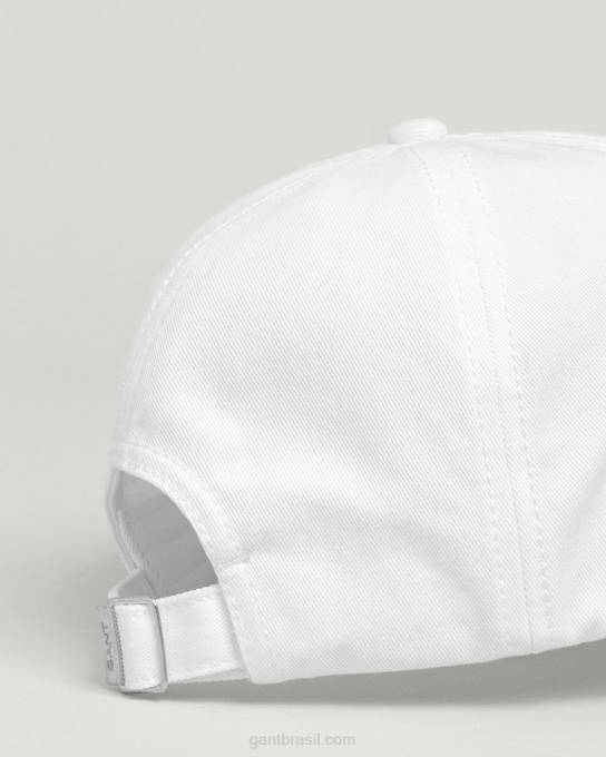 gorro de sarja de algodão N424C492 branco GANT homens