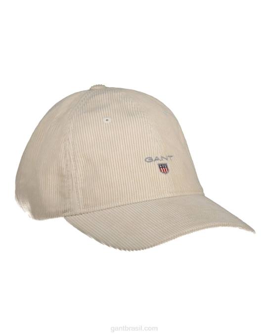 gorro de veludo cotelê N424C480 creme GANT homens