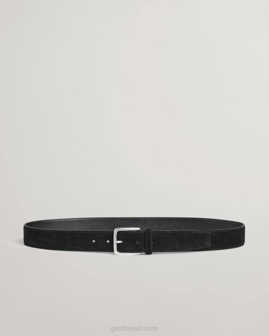 cinto de camurça clássico N424C453 preto GANT homens