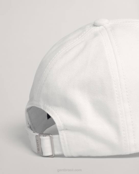 gorro de sarja de algodão N424C793 branco GANT mulheres