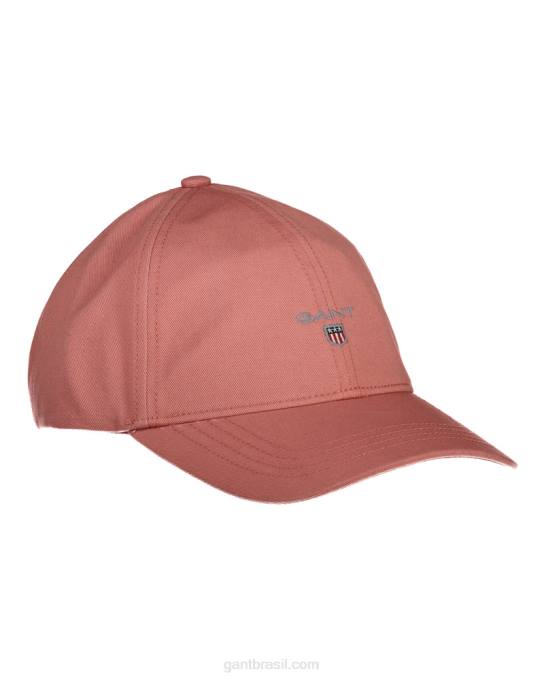 gorro de sarja de algodão N424C794 rosa terracota GANT mulheres