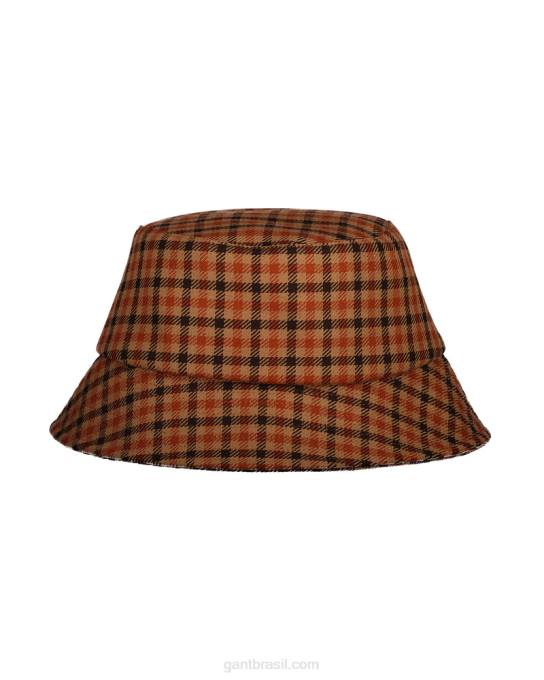 verifique o chapéu de balde N424C790 laranja dourada GANT mulheres