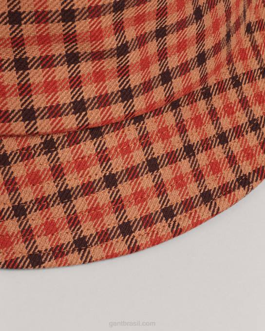 verifique o chapéu de balde N424C790 laranja dourada GANT mulheres