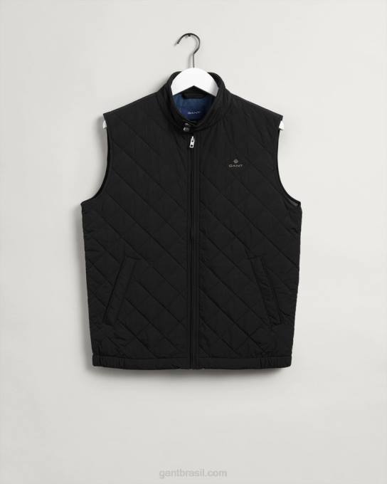 colete corta-vento acolchoado N424C383 preto GANT homens