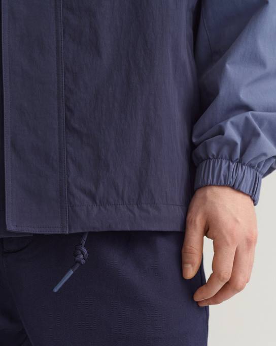 jaqueta com capuz bloqueado N424C384 furacão azul GANT homens