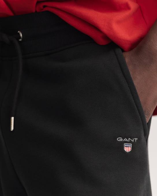 calça de moletom original N424C287 preto GANT homens