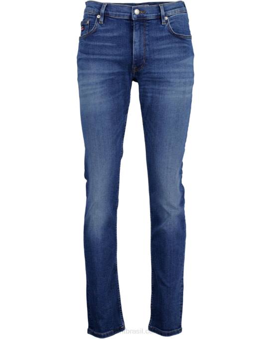 calça jeans maxen extra slim fit retro shield N424C416 meio azul quebrado em GANT homens