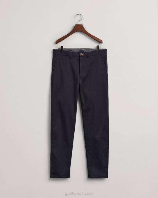 chino de sarja allister regular fit N424C425 marinho GANT homens