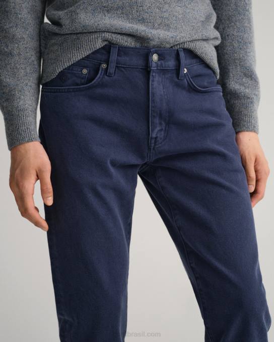 jeans arley regular fit sarja macia N424C409 marinho GANT homens