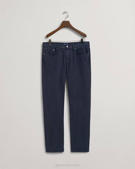 jeans arley regular fit sarja macia N424C409 marinho GANT homens