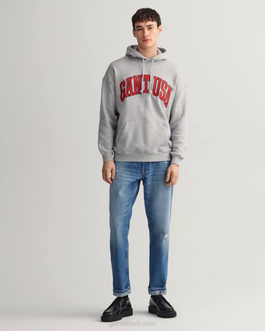 jeans desgastado e rasgado N424C405 vintage azul médio GANT homens