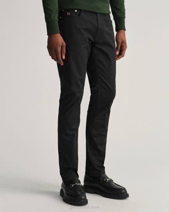 jeans slim fit retrô shield hayes N424C400 preto GANT homens