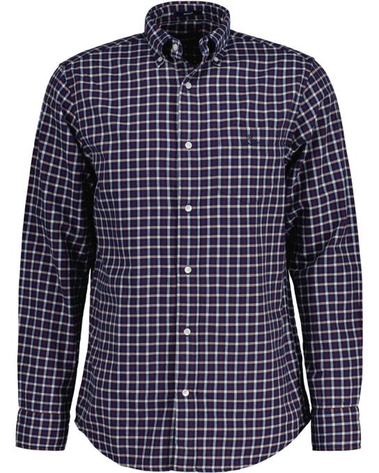 camisa de sarja regular fit N424C28 noite azul GANT homens