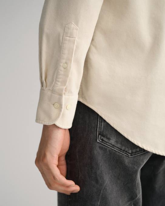 camisa de veludo fit regular N424C52 massa de vidraceiro GANT homens