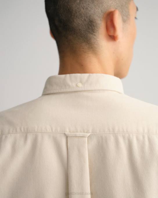 camisa de veludo fit regular N424C52 massa de vidraceiro GANT homens