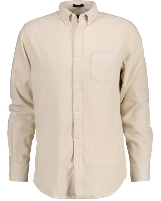 camisa de veludo fit regular N424C52 massa de vidraceiro GANT homens