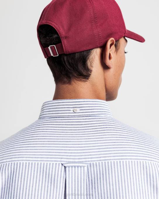 camisa oxford banqueiro de ajuste regular N424C51 azul persa GANT homens