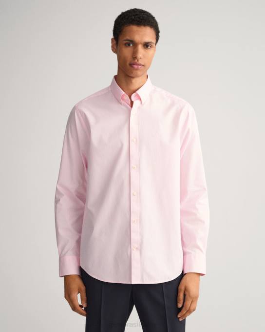 camisa oxford pinpoint de ajuste regular N424C84 Rosa Califórnia GANT homens
