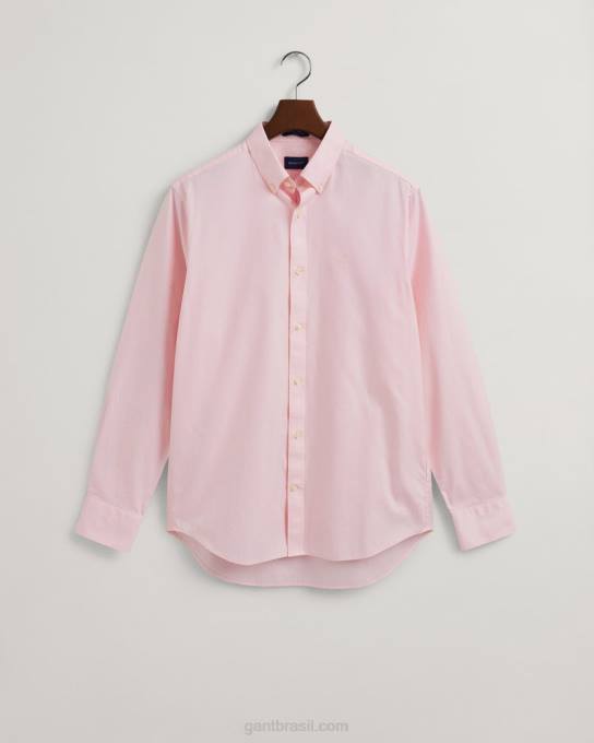 camisa oxford pinpoint de ajuste regular N424C84 Rosa Califórnia GANT homens