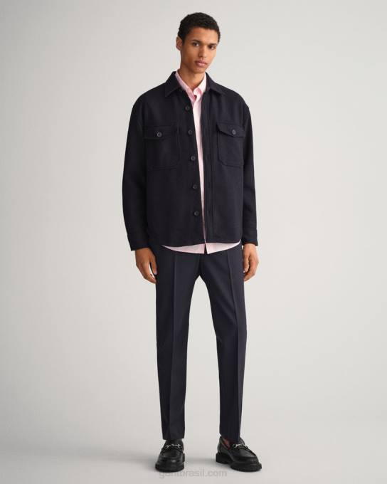 camisa oxford pinpoint de ajuste regular N424C84 Rosa Califórnia GANT homens