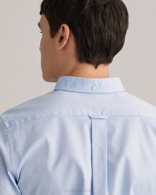 camisa oxford slim fit N424C79 capri azul GANT homens