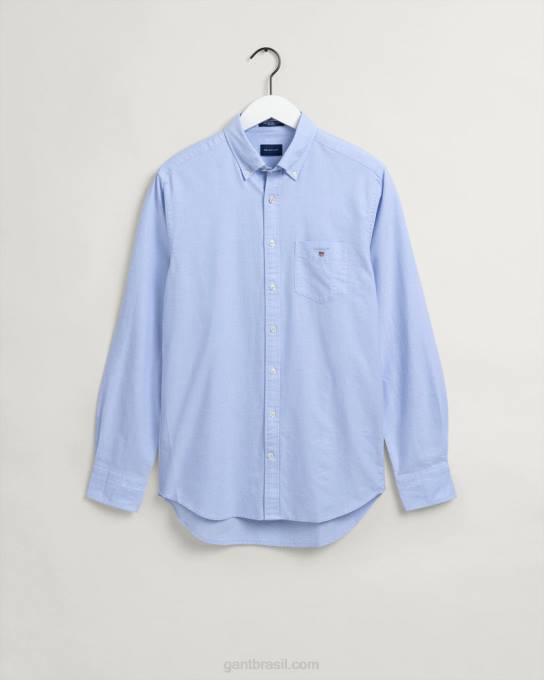 camisa oxford tamanho normal N424C25 capri azul GANT homens