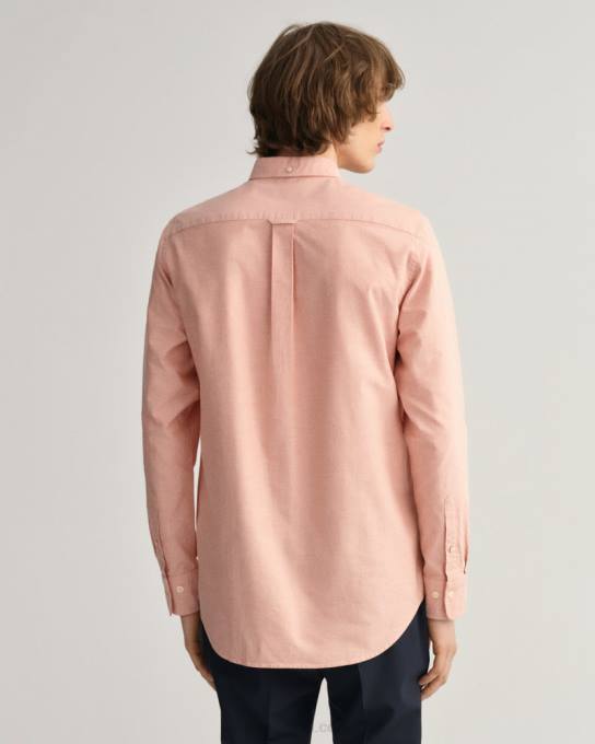 camisa oxford tamanho normal N424C37 laranja dourada GANT homens