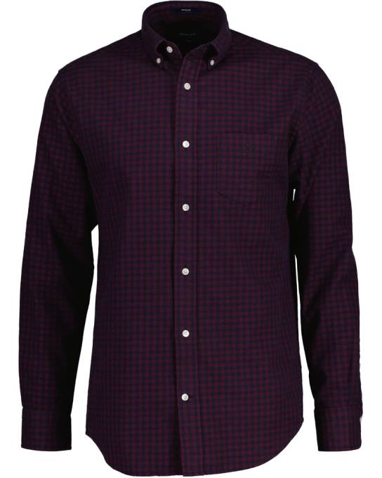 camisa regular fit jaspe guingão N424C3 vermelho rechonchudo GANT homens