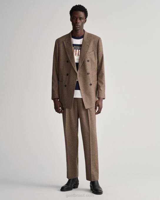 camiseta com escudo de arquivo barstripe N424C198 casca de ovo GANT homens