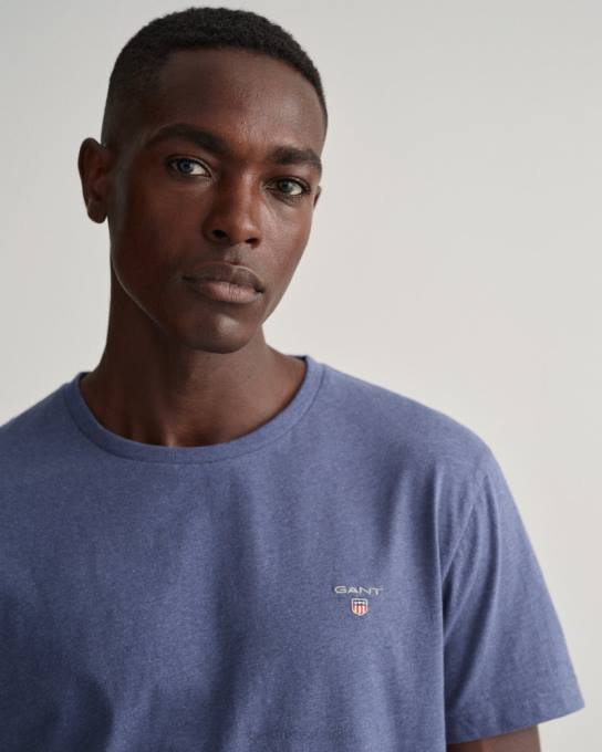 camiseta original N424C182 jeans escuro azul melange GANT homens