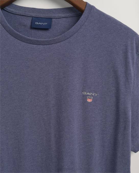 camiseta original N424C182 jeans escuro azul melange GANT homens