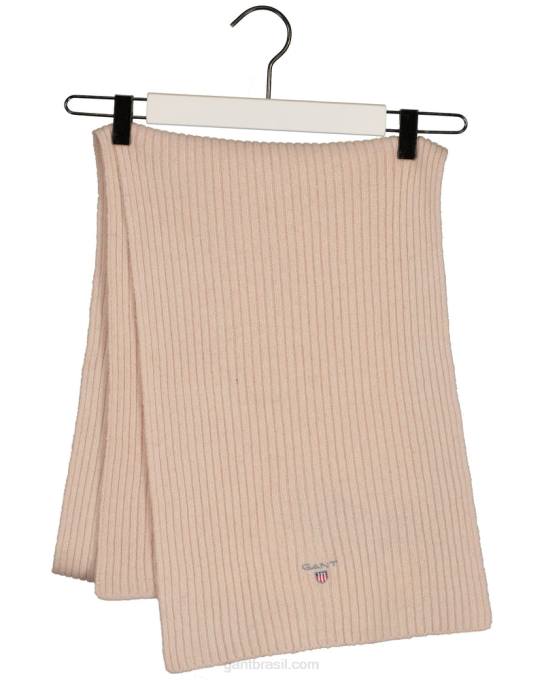 cachecol de lã N424C567 peônia de prata GANT homens