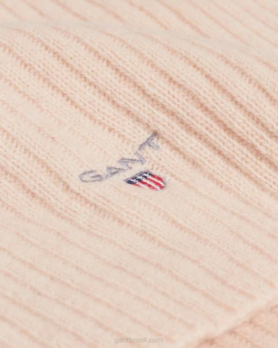 cachecol de lã N424C567 peônia de prata GANT homens