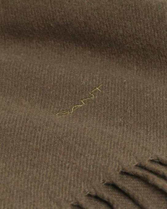 cachecol de lã sólida N424C562 caçador verde GANT homens