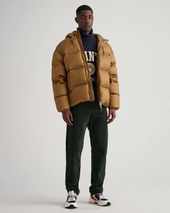 suéter de gola alta com escudo de crista N424C362 noite azul GANT homens