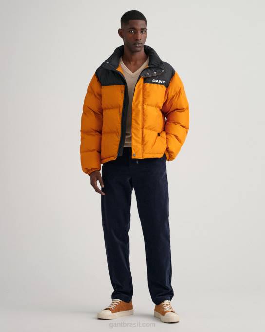 suéter de lã de carneiro super fino com decote em V N424C308 dk. mistura de areia GANT homens