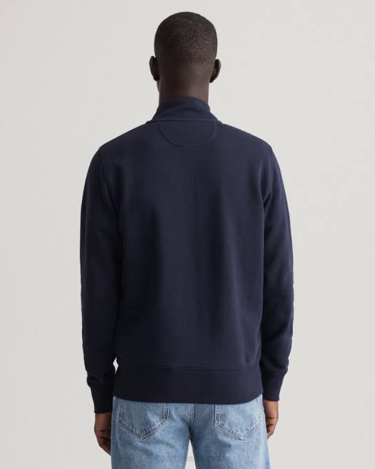 cardigã original com zíper N424C278 noite azul GANT homens