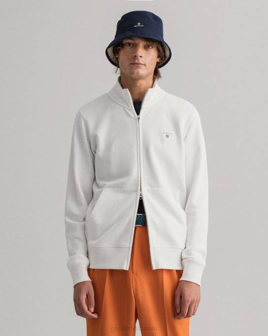 cardigã original com zíper N424C285 casca de ovo GANT homens