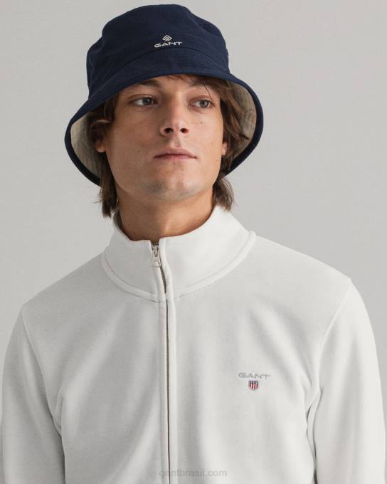 cardigã original com zíper N424C285 casca de ovo GANT homens