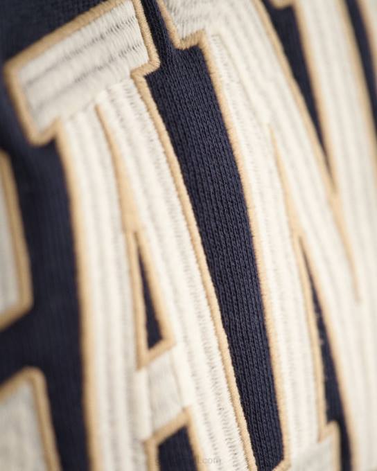 moletom com capuz gráfico eua N424C231 noite azul GANT homens