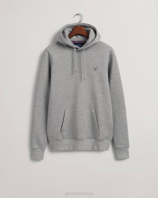 moletom com capuz original N424C286 melange cinza GANT homens
