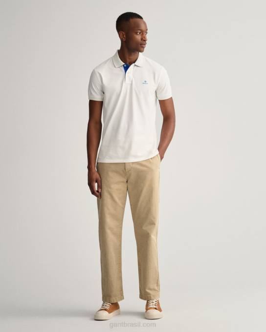 gola contrastante piquê rugger N424C111 casca de ovo GANT homens