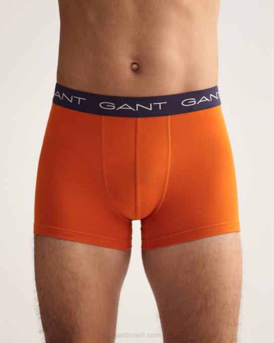 baús de 3 pacotes N424C551 laranja dourada GANT homens