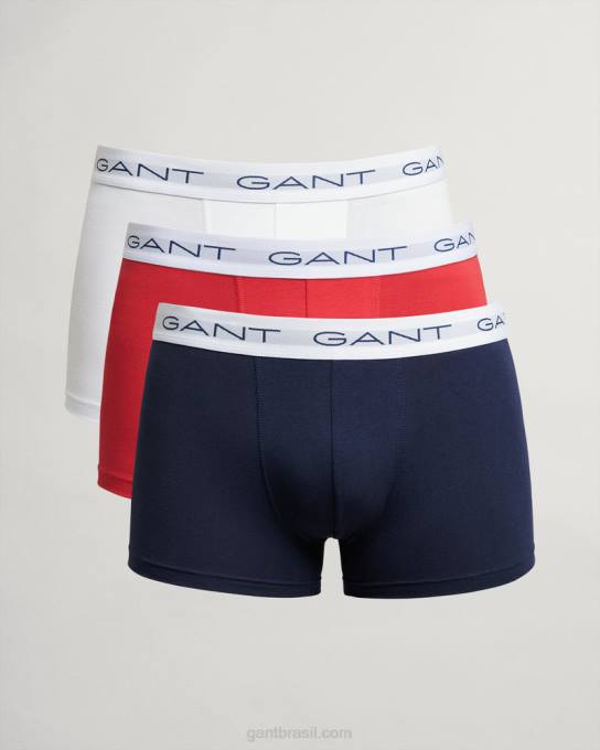 pacote de 3 baús N424C556 multicolorido GANT homens