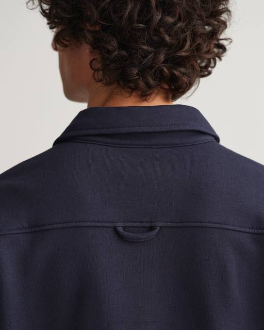 ícone g suor pesado rugger N424C203 noite azul GANT homens